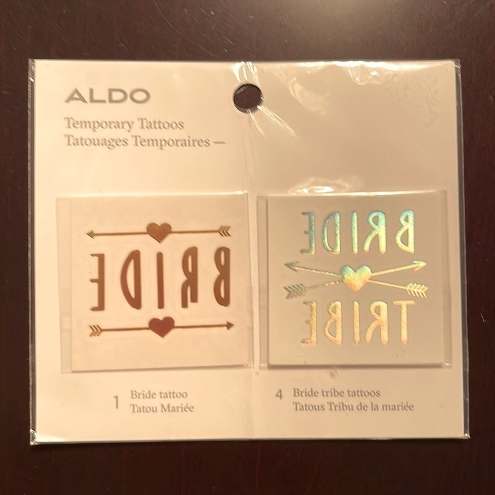 𝅺[ALDO] Temporary Bride to be Bachelorette Tattoos